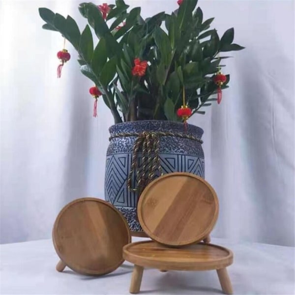 Blomkruka Träblomhylla Inomhus Kontor Vardagsrum Succulent Pothos Bas Stående Vas