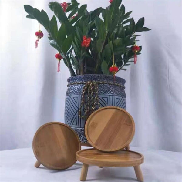 Blomsterpottebakke Træ Blomsterhylde Indendørs Kontor Stue Sukkulenter Pothos Base Stående Vase