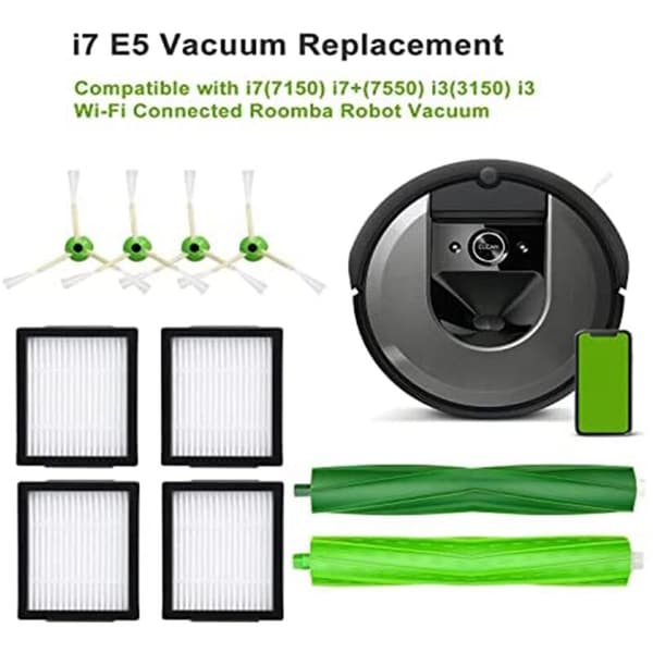 Vaihto-osat Suodatin Pääharja I7 I7+/I7 plus J7 E5 E6 E7 I, E & J Robotti-imurille