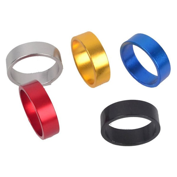 4 st/set 5/10/15/20 mm aluminiumlegering headset spacer stam spacer 28,6 mm gaffelbricka lock för landsvägscykel, svart