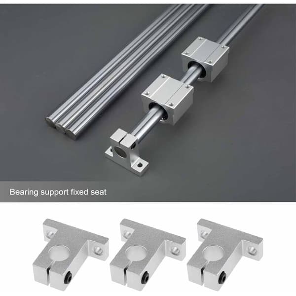 4x SK16 Lineær Aksel Understøttelse 16mm CNC Lineær Bevægelse Kugleslide Enheder Skinne Understøttelse Aksel Guide til 3D Printer Multi-Akse Maskine