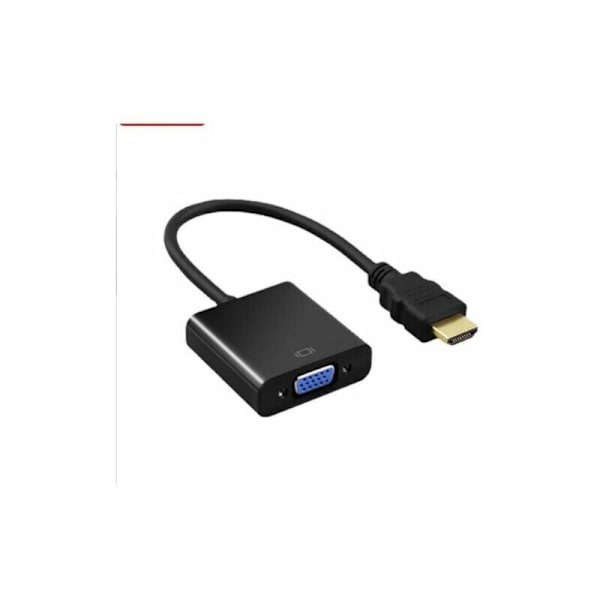 HDMI til VGA HD Adapterkabel med Lyd og Video Strømforbindelse Konverter Passer til Computere, Stationære, Bærbare, PC