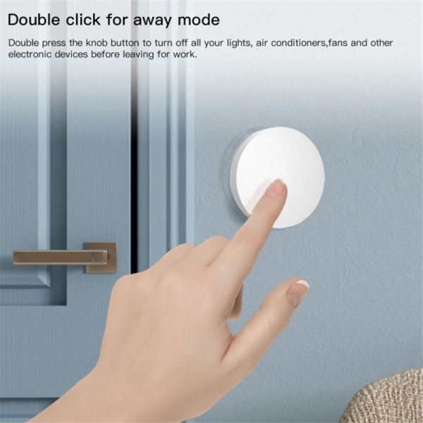 Tuya ZigBee-enheter Knapp Scene Switch Smart Linkage Smart Switch Batteridrevet Automatisering Fungerer med Smart Life