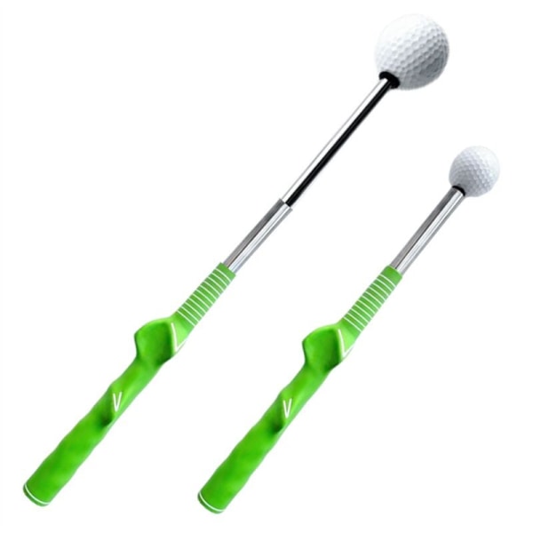 Golf Swing Practice Stick Telescopic Swing Trainer Aid Tool Golf Posture Corrector Exercise Supplies Red