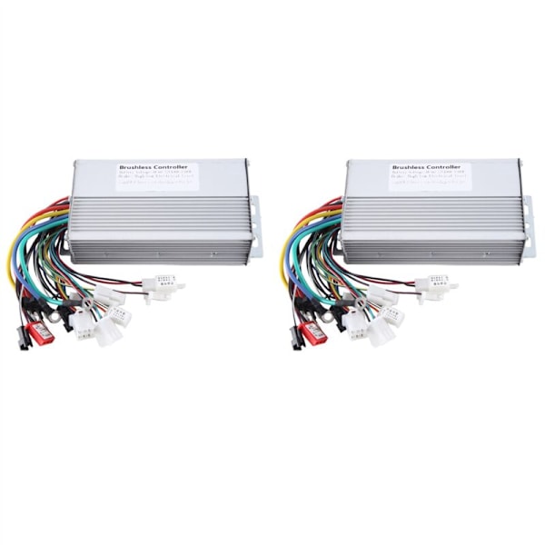 2x 48V 60V 64V 72V 1000W 1500W Controller Elektrisk 12 Rør Dobbelttilstand E-cykel Børsteløs Gearmotor