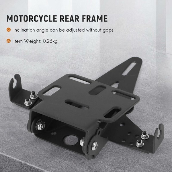 Motorcykel Justerbar Vinkel Nummerpladeholder Stativ Til Yzf R1 R3 R15 R25 Fz6 Mt-07 Mt 07