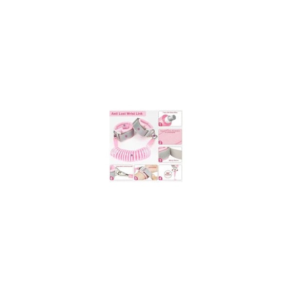 3 i 1 Toddler Sele Leash + Anti-Lost Håndledsforbindelse, Børnesele til Piger, Anti-Lost Sele til Børn