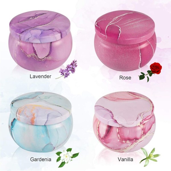 Valentinsdagspresenter till henne Mamma Flickvän Pojkvän, Doftljus för kvinnor, 8oz Sojavax Portabel Tenn Långvarig Doft Ros för hemmet, Ljus