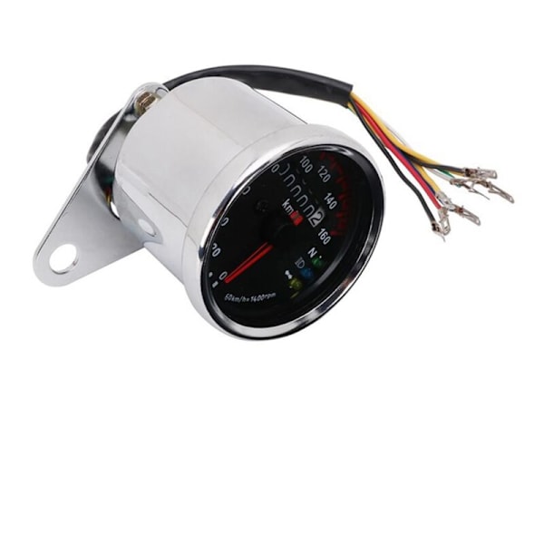 Universal motorsykkel 12V kilometerteller modifikasjon med svart speedometer