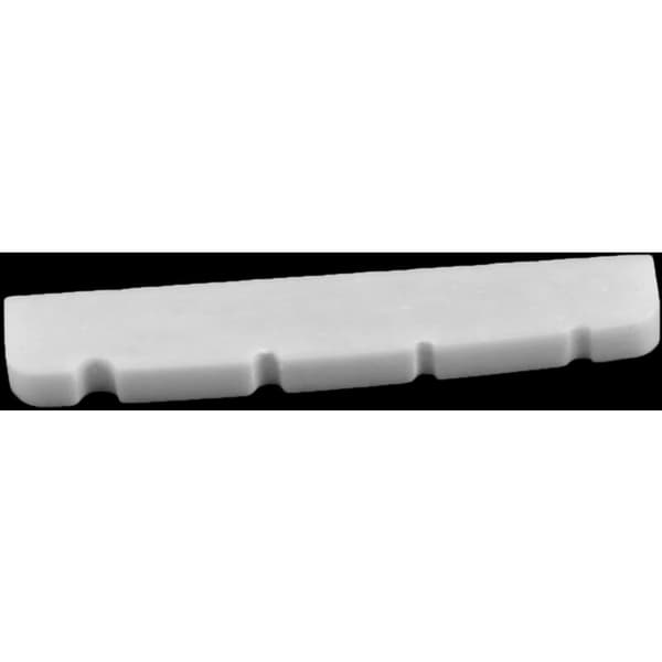 Bass Nut for Pre-Slotted Flat Bottom for JB Precision Bass 4-String Strings, 38X3.5X5 / 4.5Mm