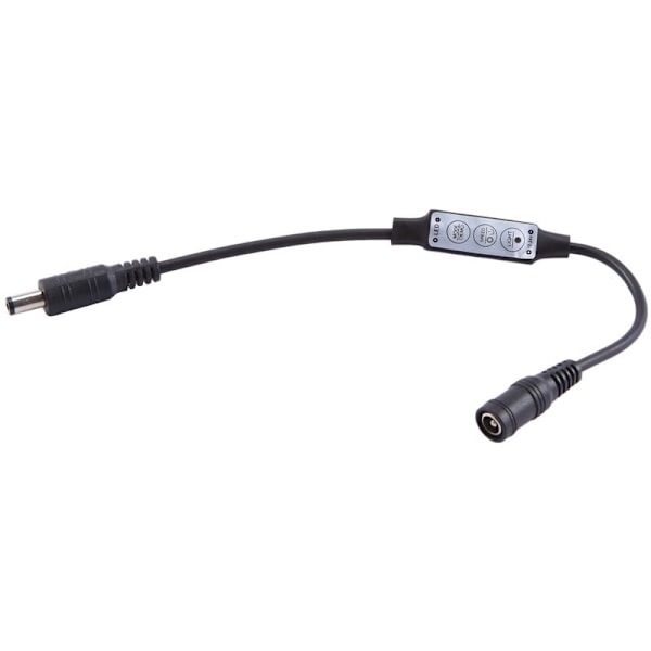 Mini Fjärrkontroll Dimmer 12A 12V-24V för LED-Strips Monokrom Strip Controller Svart