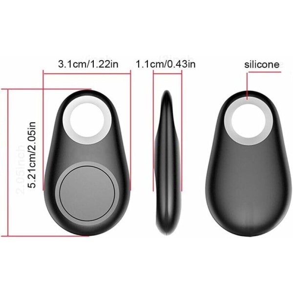 3PCS Bluetooth Intelligent Locator Tracker, GPS Tracker Smart Key Finder Locator Wireless Anti Lost Alarm Sensor Device for Kids Dogs Wallet Car Pet