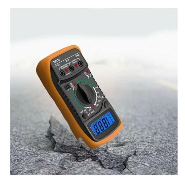 XL830L Digital Multimeter 2000 Tællinger Mini Multimeter Batteritest Strøm Spænding AC DC Modstand Buzzer Transistor Voltmeter Amperemeter med Baggrundslys