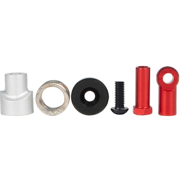 25T Aluminiumlegering Servoarm Uppgradering Styrlänk Servodel för 1/6 AXIAL SCX6 1/10 SCX10 III RC Bil, Röd