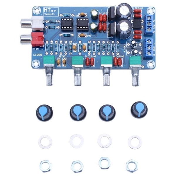 NE5532 OP-AMP HIFI forstærker lydstyrke tone EQ kontrolkort DIY-sæt