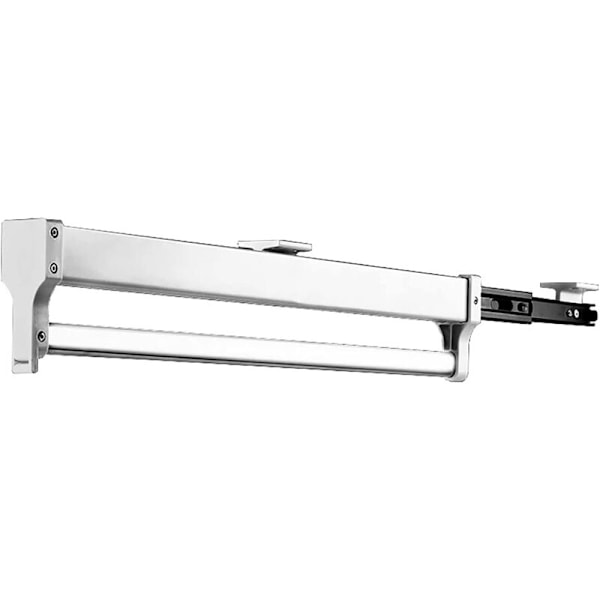 Justerbar Tøjstativ Teleskopisk Stang Rustfrit Stål Push-Pull Garderobeskab Organizer til Garderobe Hængende Skabe 397mm