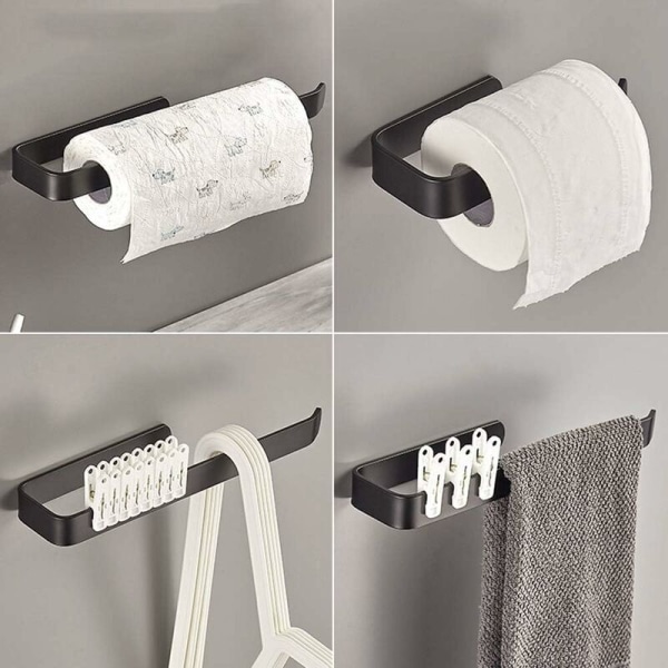 Paperitelineen pidike, keittiöpaperirullan pidike, keittiöpaperipyyhkeen pidike kaapin alla, paperitelineen pidike, paperitelineen pidike, ei porausta (A-
