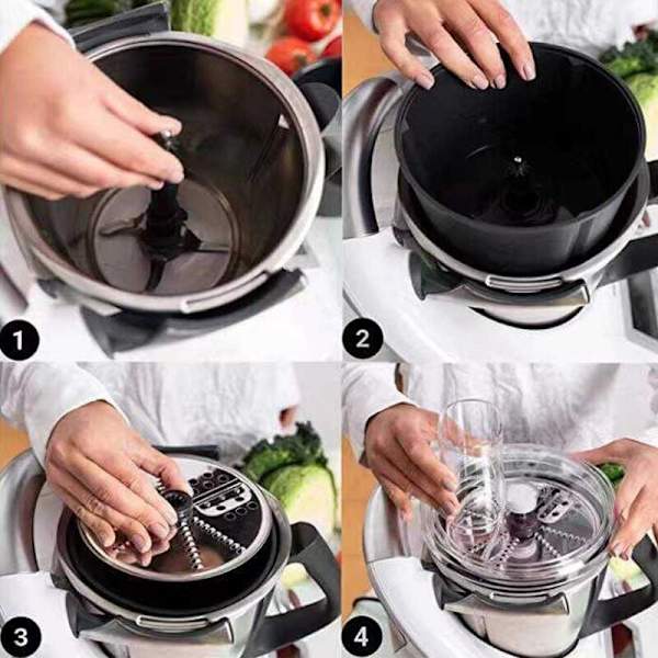 Monitoiminen vihannes- ja juustoleikkuri, Thermomix-lisävaruste, juustoraastin Termomix tm6:lle tai tm5: