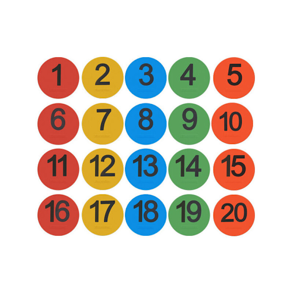 30 numerolla varustettua mattomerkkiä.