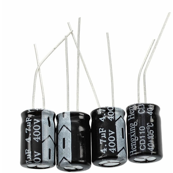 SODIAL(R)10 x 4.7uF 400V 105C Säteittäinen elektrolyyttinen kondensaattori 8x12m