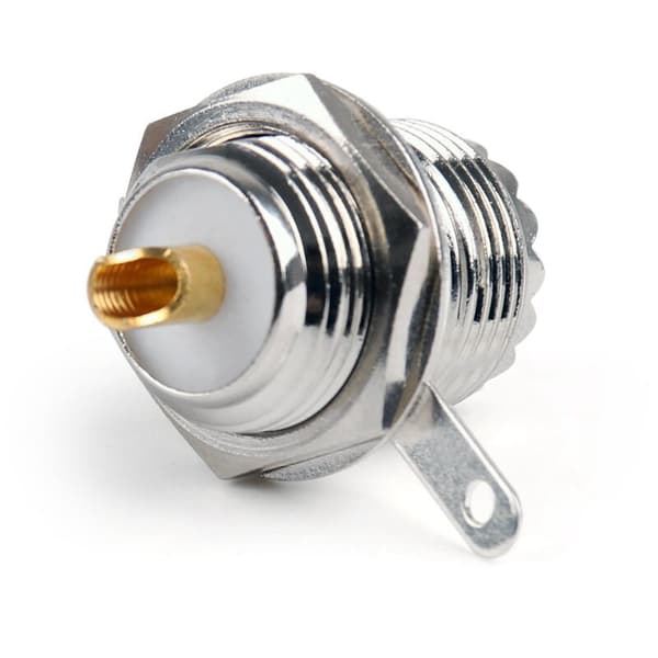 10 stk. UHF hun-stik SO239 bulkhead-stik loddepanel montering lige