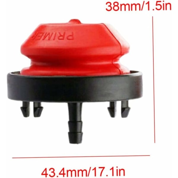 Snöslunga Primer Bulb Universal Yard Machine Snöslunga Bulb Ersätter, Snöplog Tillbehör，Tecumseh 570682A AV520 HMSK100 HMSK105（4 stycken）