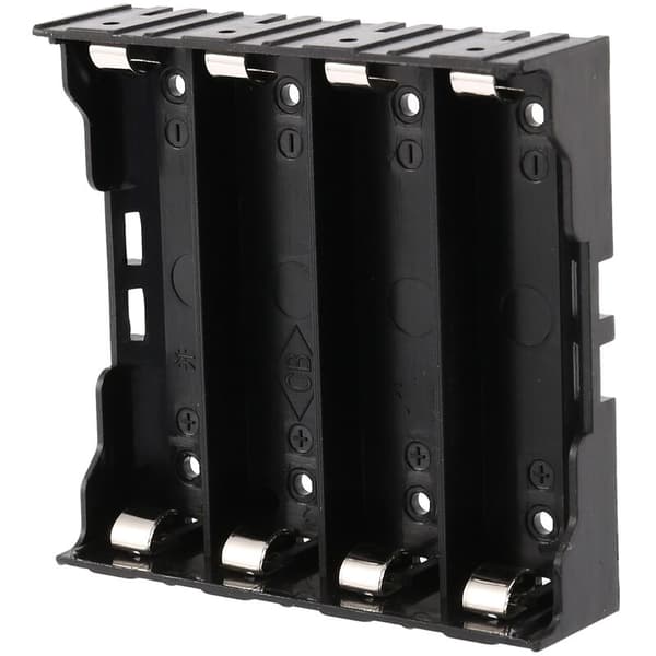 10 Batteriboks Batteriholder Holder Box Sort til 4x 18650 Batteri 13.7V