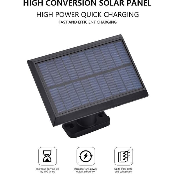 Fjernkontroll 160 LED COB Solcellelys PIR Bevegelsessensor IP65 Utendørs Solcelle Vegg Gate Lys Vanntett Lampe