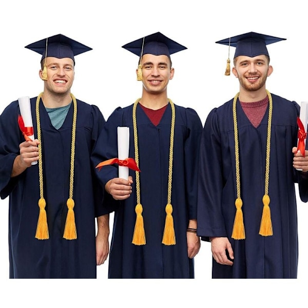 Gull æresnor 12 stykker Graduering dusk æresnor for kandidater og studenter (gull)