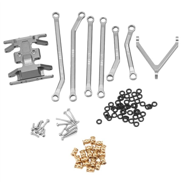 CNC High Clearance Chassis Links og Skid Plate til Axial SCX24 AXI90081 Deadbolt B-17 1/24 RC Crawler Upgrade Dele, 2