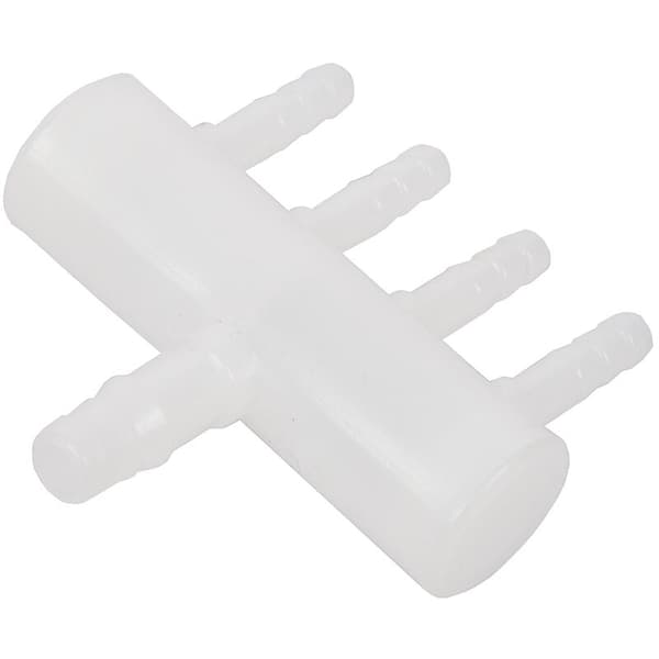Plastik 4-vejs akvarie ilt slange fitting splitter manifold