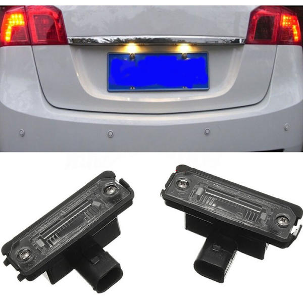 12V 55W LED-skiltlys 1J6 943 021B Hvit for V-W Golf MK4
