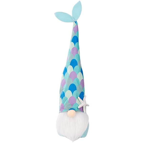 Havsfestival Gnome Lyckligt Sjöjungfru Svans Hav Docka Nautisk Gnome Dekor Prydnad Bröllopsdekoration, A