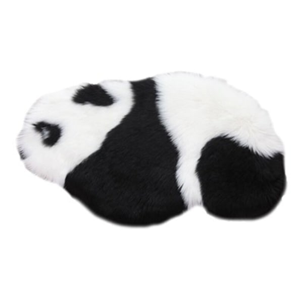 Mjuk och fluffig matta med panda-motiv, perfekt för hemmet, badrummet eller sovrummet