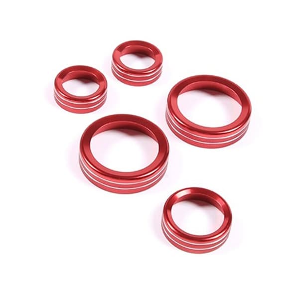 Til 2022 Aluminiumlegering Bil Central Control Air Conditioning Volume Knap Dekorative Ring Cover Tilbehør