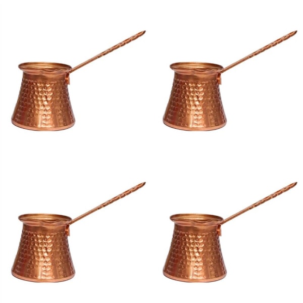 4X Turkisk Kaffe Kanne 320ml Koppar Kaffebryggare för Cezve Cafeteria
