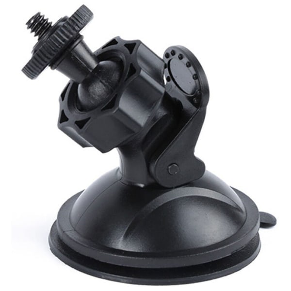 Windshield Mount Car Suction Cup Mount for Driving Recorder and Camera - Black