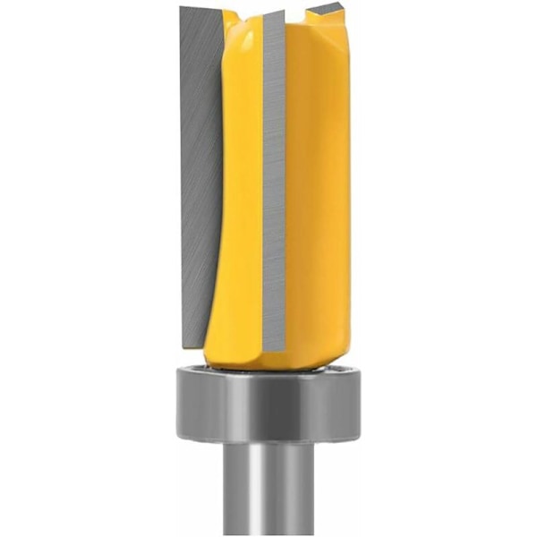 4 stk. 6 mm skaft mønster flush trim fresersett, 3 blad trebearbeiding fresing skjæreverktøy 133307