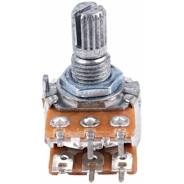 2 st B50K 50K Ohm 6 Terminaler Dubbla Rotationskoniska Linjära Potentiometrar