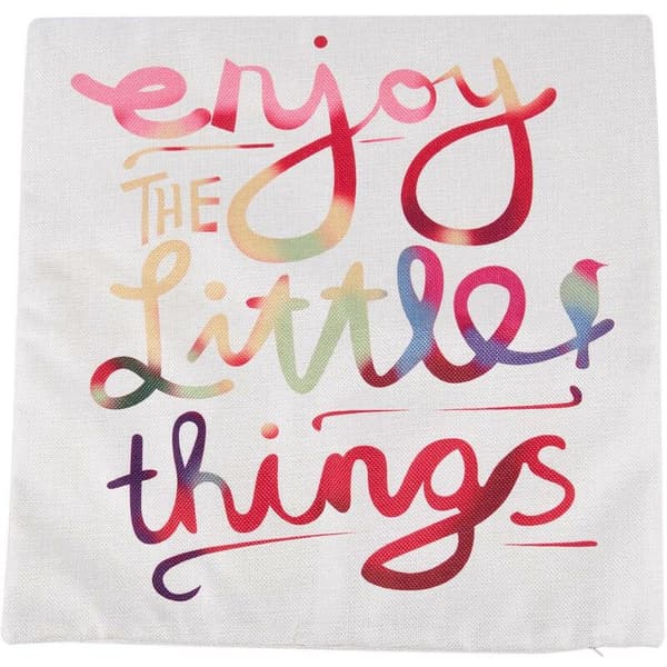 Färg Linnekuddfodral Engelsk Bokstav Örngott