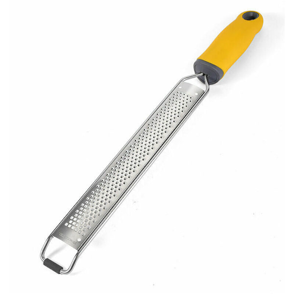 PRO Citrus Zester & Manuell Ost Rivjärn - Parmesan, Citron, Ingefära, Vitlök, Muskotnöt, Choklad - Skarp Rostfritt Stål Blad
