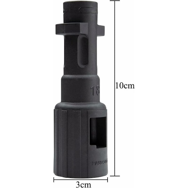 1 x Adapter for høytrykksvasker bajonett, Vaskemaskin tilbehør, Vaskemaskin kobling for Lavor Kew Nilfisk Alto til Karcher K serie høytrykksvaskere