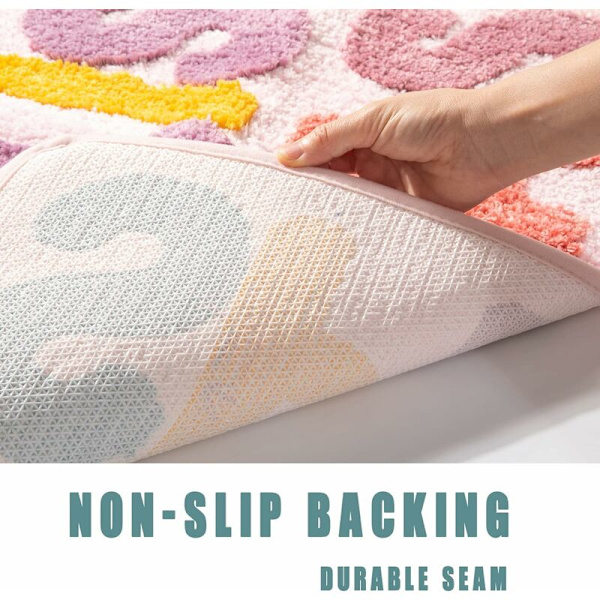 Morsom baderomsmatte søt sklisikker moderne mikrofiber absorberende sklisikker badematte for barn