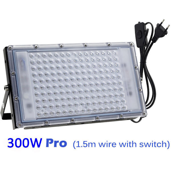 UV LED-projektor 300W sort lys IP65 vandtæt, ultraviolet LED-lampe, effektbelysning til akvarium, fest, fluorescerende maling, fluorescerende stolpe