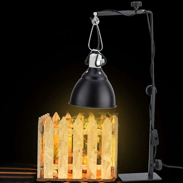Justerbar Fod Teleskopisk Gulvvarmelys Stativ Landing Lys Stativ Holder til Skildpadde Firben Skildpadde Kæledyr Reptiler Glas Terrarium