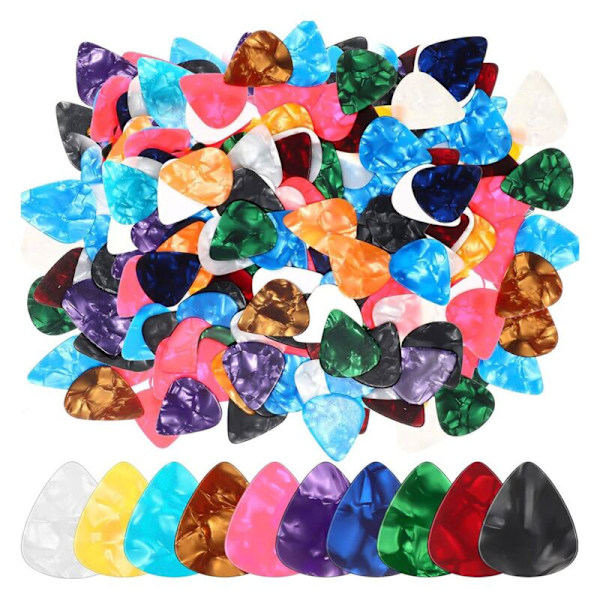 600Pcs Celluloid Guitar Picks Guitar Picks Guitar for Acoustic Guitar Including 0.46mm, 0.71mm, 0.96mm