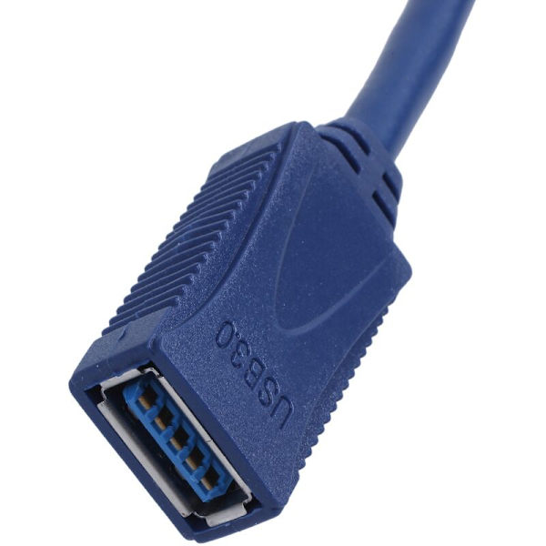 Blå USB 3.0 hane till M/F typ A anslutningskabel förlängningskabel 30cm