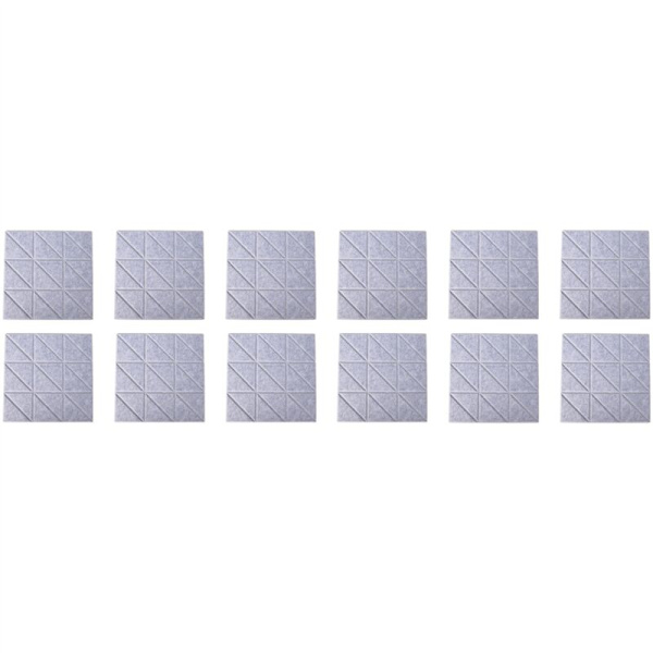 Itsekiinnittyvät Akustiset Paneelit, 12 Pakkausta 12 X 12 X 0.4 Tuuman Äänieristyspaneelit, Äänieristävät Koristeelliset Seinäpaneelit D
