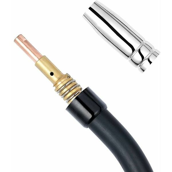 42 st MB15 15AK Gasmunstycken Kontaktmunstycken Munstyckshållare 0,8 mm MIG-svetsbrännare Förbrukningsartiklar MIG-kontaktmunstycken MIG-svetsmaskin