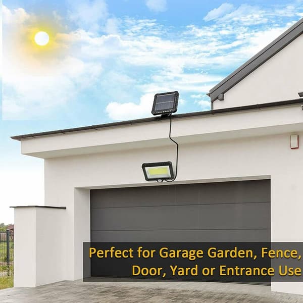 1 sæt solcellelamper udendørs bevægelsessensor udendørs solcellelamper solsikkerhedslys til indendørs gård garage have